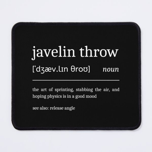 Item preview, Javelin Throw Definition Funny Javelin Thrower designed and sold by StrideSuccess.
