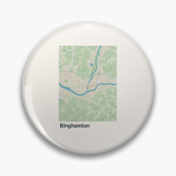 Item preview, Mapa minimalista de Binghamton designed and sold by MapsNerd.