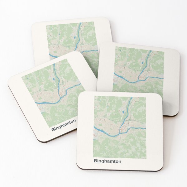 Item preview, Binghamton Minimalistic Map Art designed and sold by MapsNerd.