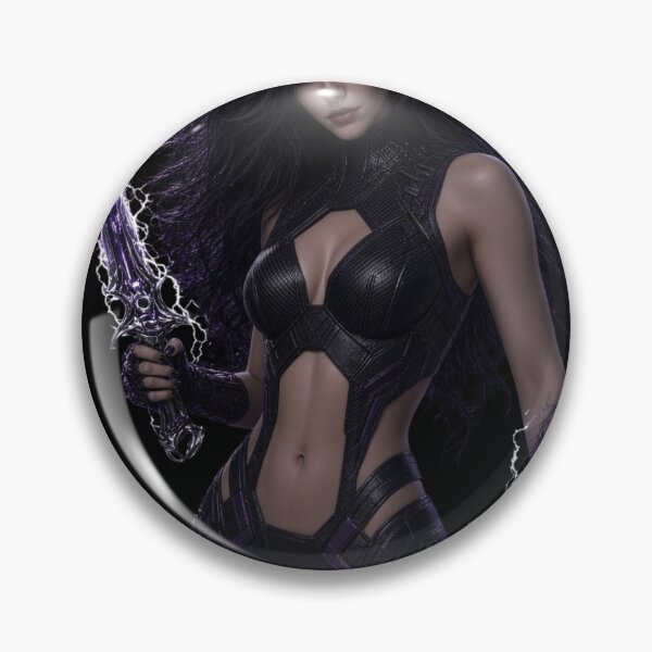 Item preview, Umbra Kineticist Dark Lightning Cyberpunk Warrior designed and sold by EvolutionMerch.