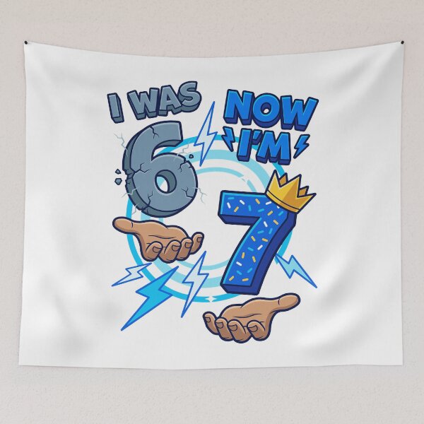 Item preview, I was 6 Now I'm 7 7th Birthday 6 7 Birthday Boys Birthday Family Matching designed and sold by MathiasFuchs.