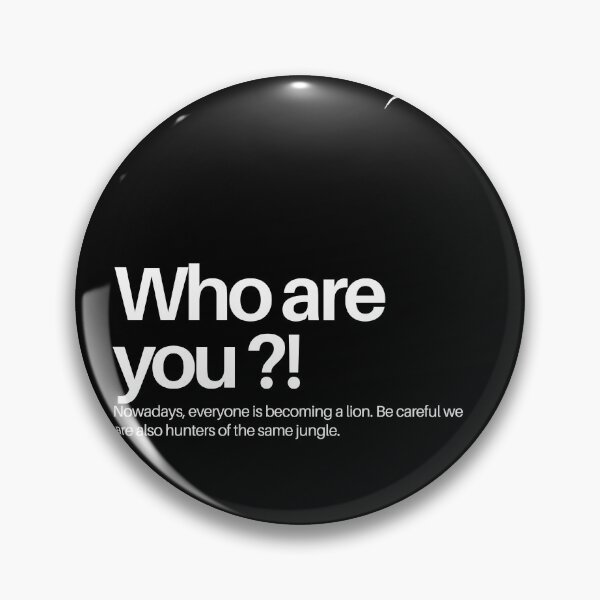 Item preview, Who Are You Minimalist Mystery Question designed and sold by Mr besho.