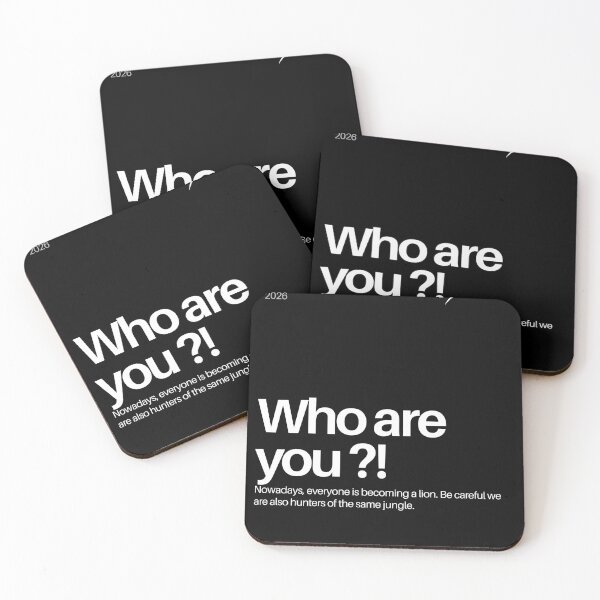 Item preview, Who Are You Minimalist Mystery Question designed and sold by Mr besho.