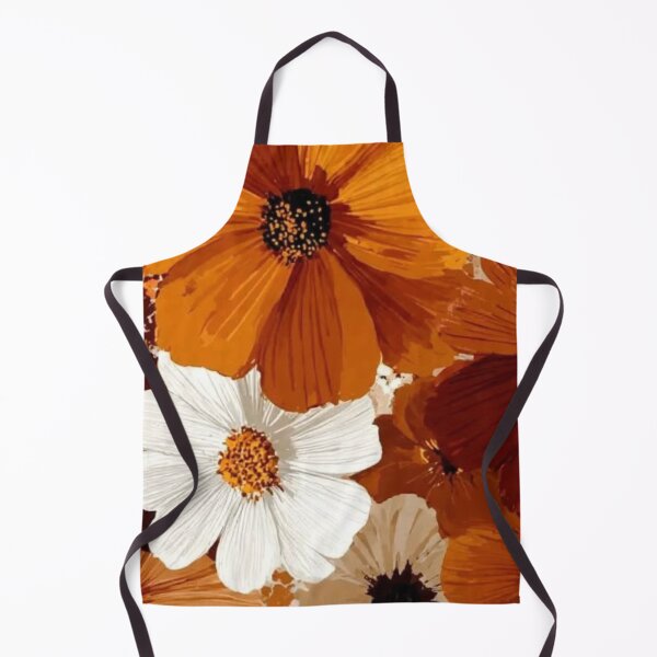 Item preview, Retro Autumn Floral Pattern — Vintage 70s Cosmos Flowers Art designed and sold by LYAN-STORE.