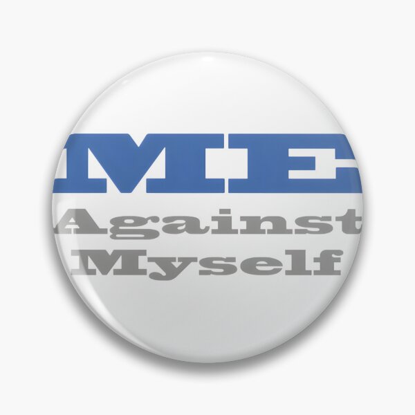 Item preview, Me Against Myself Motivational Quote Design for Personal Reflection and Inner Strength designed and sold by maddangell.