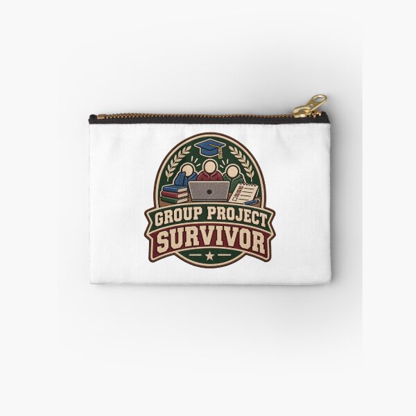 Item preview, Group Project Survivor – Funny College Student Vintage Patch designed and sold by Print-Mingle01.