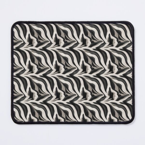 Item preview, Zebra Fur Camo – Seamless Greyscale Animal‑Texture Pattern designed and sold by The Digital Compass.