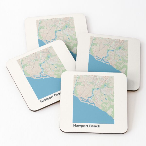 Item preview, Newport Beach Minimalistic Map Art designed and sold by MapsNerd.