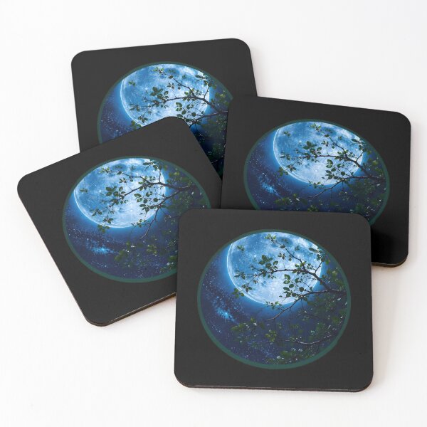 Item preview, Magical Full Moon Circle Forest Sticker designed and sold by Mr besho.