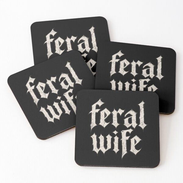 Item preview, Feral Wife Blackletter Metal Grunge Typography Feral Grunge designed and sold by Yellowriversss.