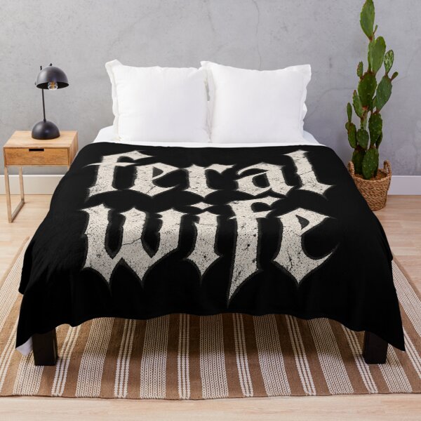 Item preview, Feral Wife Blackletter Metal Grunge Typography Feral Grunge designed and sold by Yellowriversss.