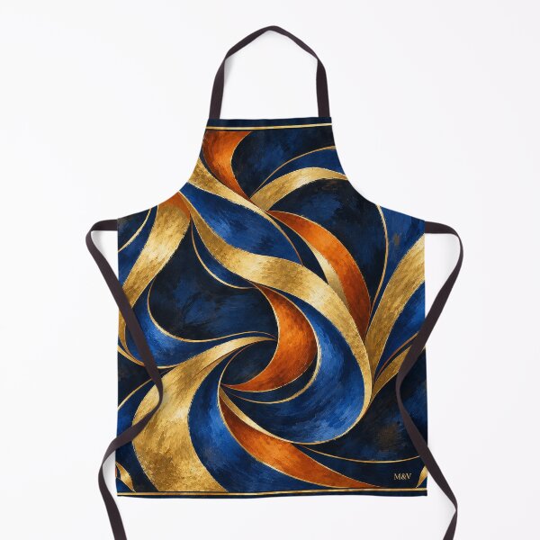 Item preview, Midnight Blue and Golden Currents designed and sold by Qenlo.