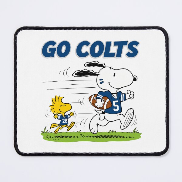 Item preview, Snoopy & Woodstock Indianapolis Colts Football Retro F369 designed and sold by GLUVY-THEME.
