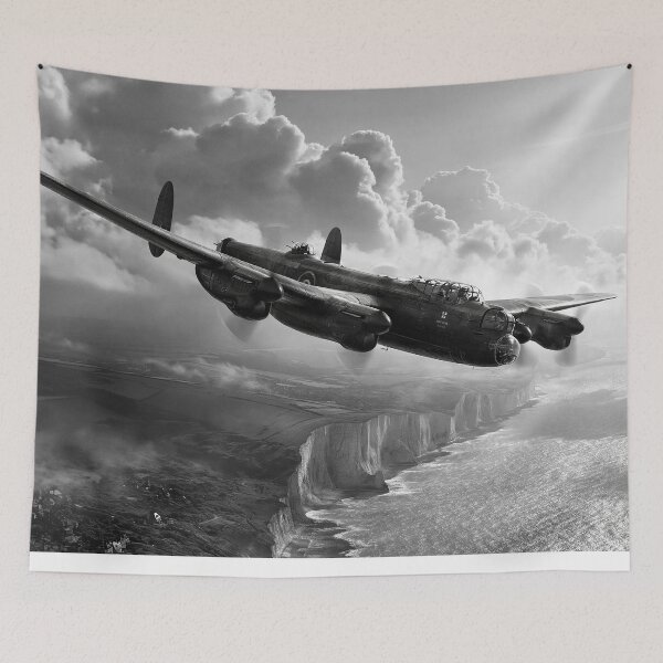 Item preview, Lancaster Over The White Cliffs designed and sold by Skyframe Aviation.