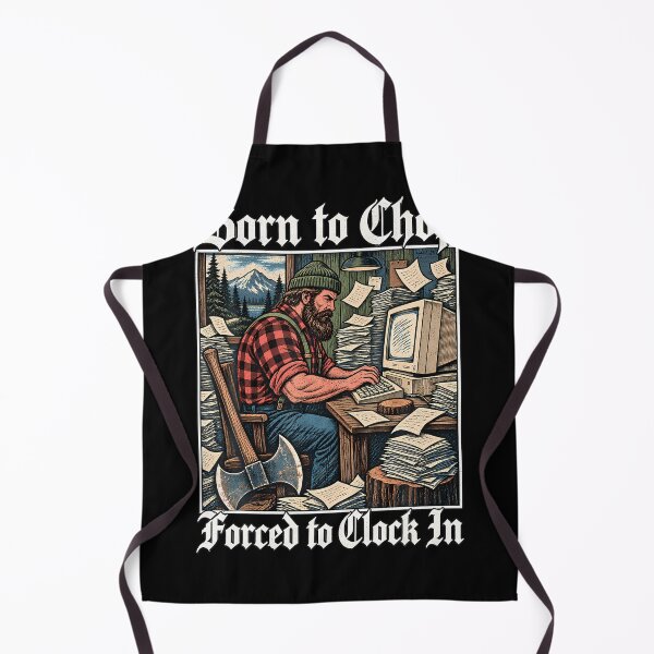 Item preview, Born To Chop Forced To Clock In - Workaholic Lumberjack designed and sold by Tomtomatos.