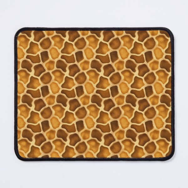 Item preview, Giraffe Mosaic Camo – Seamless Honey‑Gold & Caramel Pattern designed and sold by The Digital Compass.
