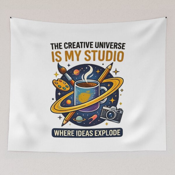 Item preview, The Creative Universe Is My Studio Artist Coffee Design designed and sold by Pyt27.