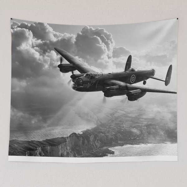 Item preview, Lancaster Above The White Cliffs Of Dover designed and sold by Skyframe Aviation.