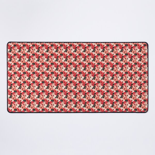 Item preview, Ladybird Soft‑Spot Camo – Seamless Cherry‑Red & Blush Pattern designed and sold by The Digital Compass.