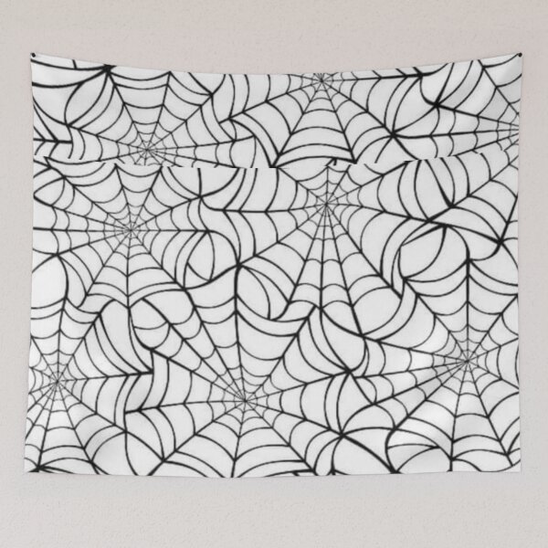Item preview, Spider Web Seamless Pattern — Minimalist Halloween Line Art designed and sold by LYAN-STORE.