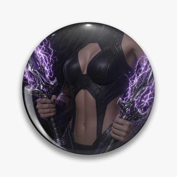 Item preview, Umbra Kineticist 2 Dark Lightning Cyberpunk Warrior designed and sold by EvolutionMerch.