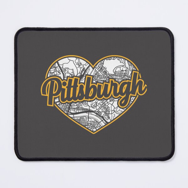 Item preview, Love Pittsburgh Sports Heart with City Map Design designed and sold by tedicuko.
