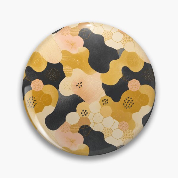 Item preview, Honeybee Soft‑Hive Camo – Seamless Honey‑Gold & Amber Pattern designed and sold by The Digital Compass.