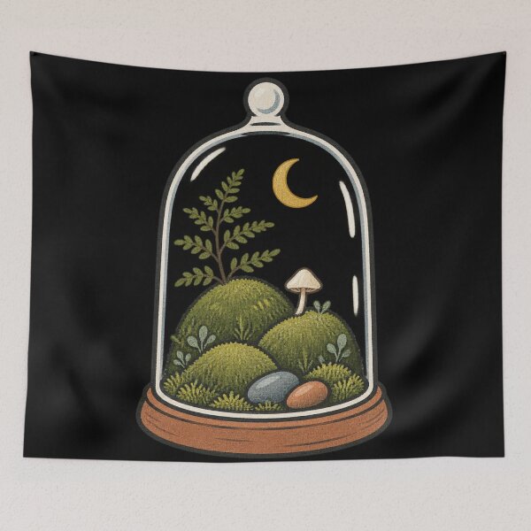 Item preview, Miniature Terrarium Under Bell designed and sold by Otakunited.