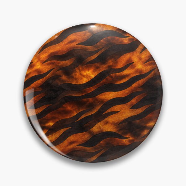 Item preview, Tiger‑Stripe Ember Camo – Fiery Seamless Pattern designed and sold by The Digital Compass.