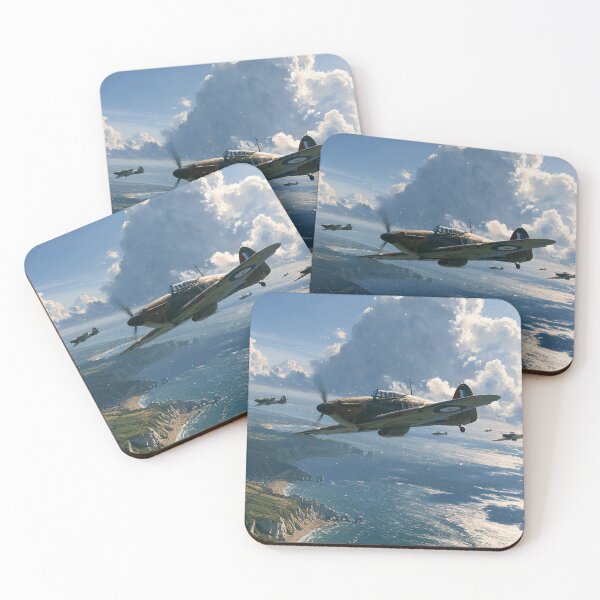Item preview, Hurricanes Over The English Channel designed and sold by Skyframe Aviation.