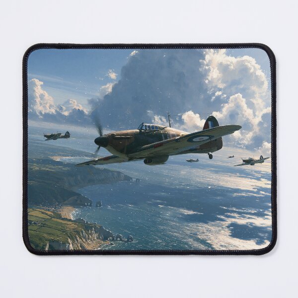Item preview, Hurricanes Over The English Channel designed and sold by Skyframe Aviation.