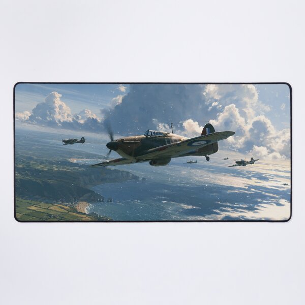 Item preview, Hurricanes Over The English Channel designed and sold by Skyframe Aviation.