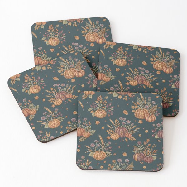 Item preview, Autumn Pumpkin Botanical Floral Pattern designed and sold by SassyArtistry.