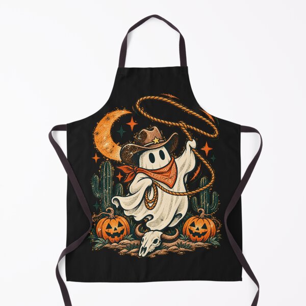 Item preview, Retro Cowboy Ghost Halloween – Spooky Western Rodeo designed and sold by Laugh & Rewind .
