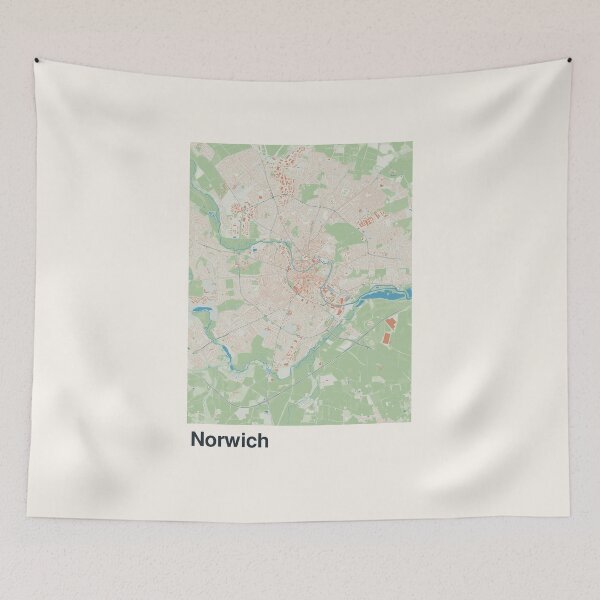 Item preview, Norwich Minimalistic Map Art designed and sold by MapsNerd.