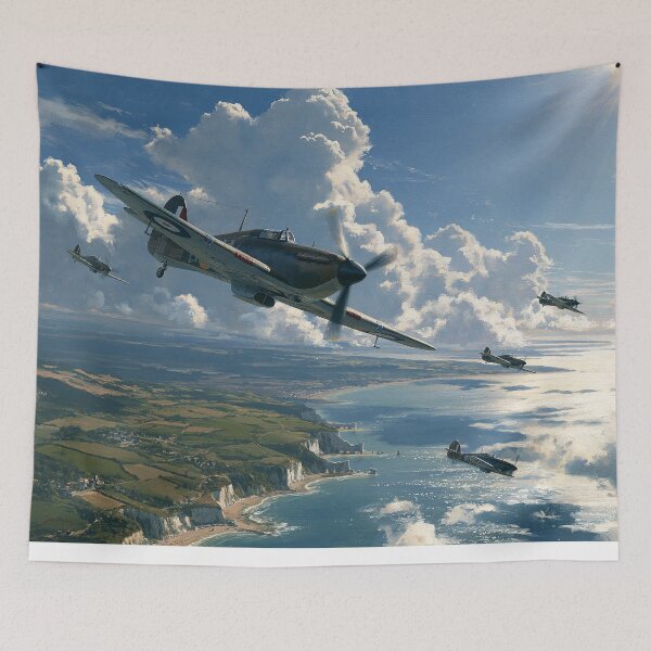 Item preview, Hurricanes Above The Channel designed and sold by Skyframe Aviation.