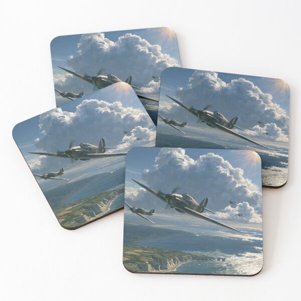 Item preview, Hurricanes Over The White Cliffs designed and sold by Skyframe Aviation.