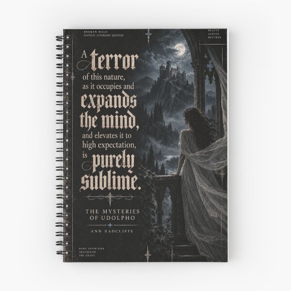 Item preview, The Mysteries of Udolpho – Terror and the Sublime | Gothic Literary Art designed and sold by MetaModel Editions.