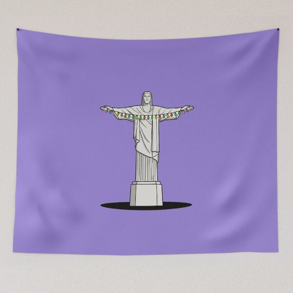 Item preview, Luces navideñas de Cristo Redentor, Río de Janeiro, Pop Art designed and sold by Rare By Hero.