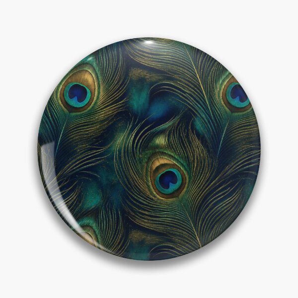 Item preview, Male Peacock Feather Iridescent Camo – Seamless Sapphire & Emerald Pattern designed and sold by The Digital Compass.