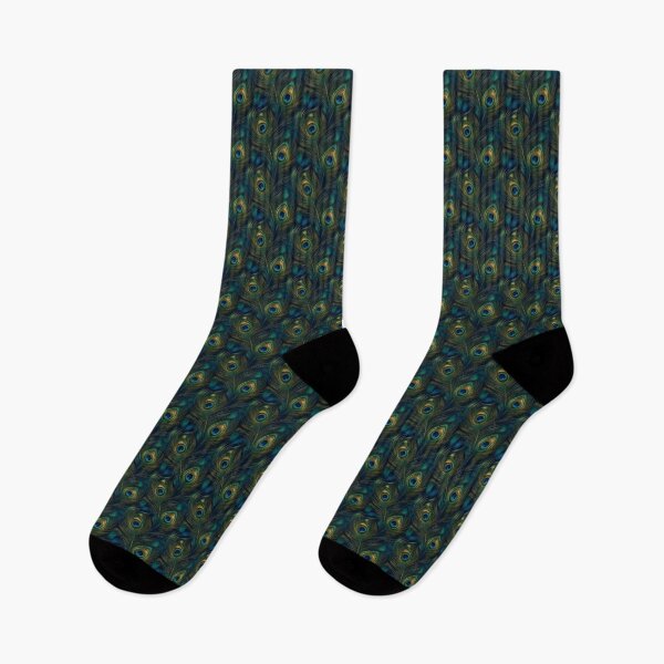 Item preview, Male Peacock Feather Iridescent Camo – Seamless Sapphire & Emerald Pattern designed and sold by The Digital Compass.