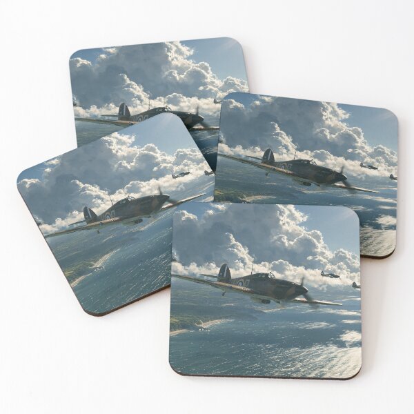 Item preview, Hurricanes Above The White Cliffs designed and sold by Skyframe Aviation.