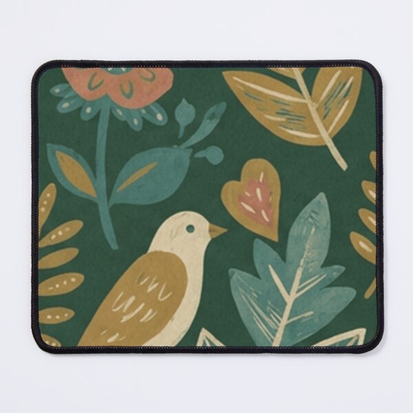 Item preview, Vintage Folk Birds and Florals Pattern designed and sold by SassyArtistry.