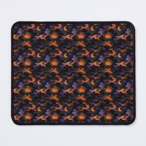 Item preview, Halloween Nightfall Camo – Seamless Pumpkin‑Orange & Midnight‑Black Pattern designed and sold by The Digital Compass.