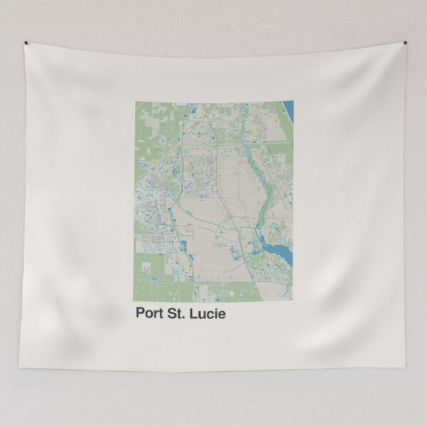 Item preview, Port St. Lucie Minimalistic Map Art designed and sold by MapsNerd.
