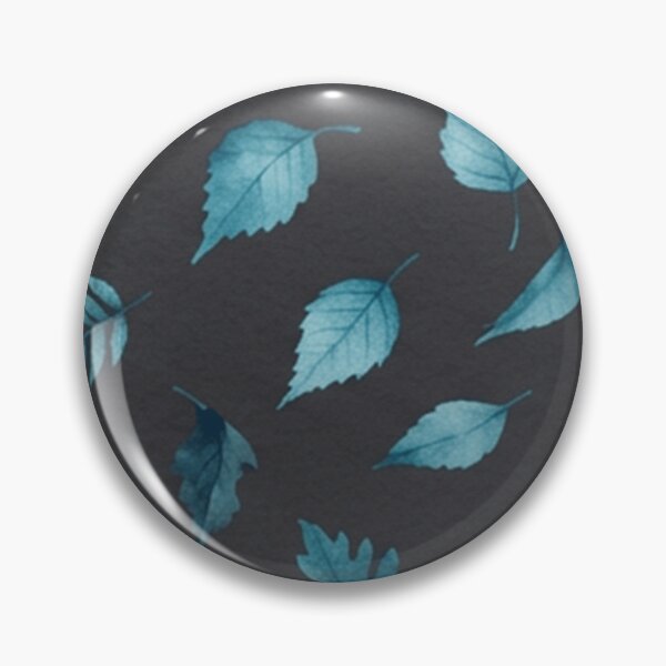 Item preview, Blue Botanical Leaves Dark Pattern designed and sold by SassyArtistry.