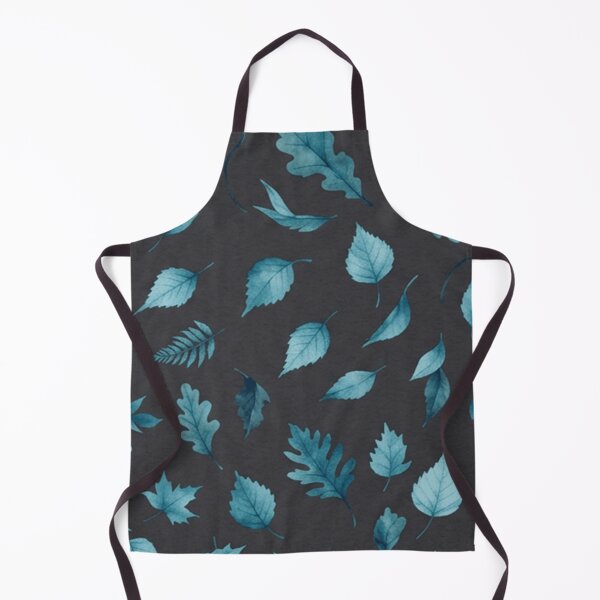 Item preview, Blue Botanical Leaves Dark Pattern designed and sold by SassyArtistry.