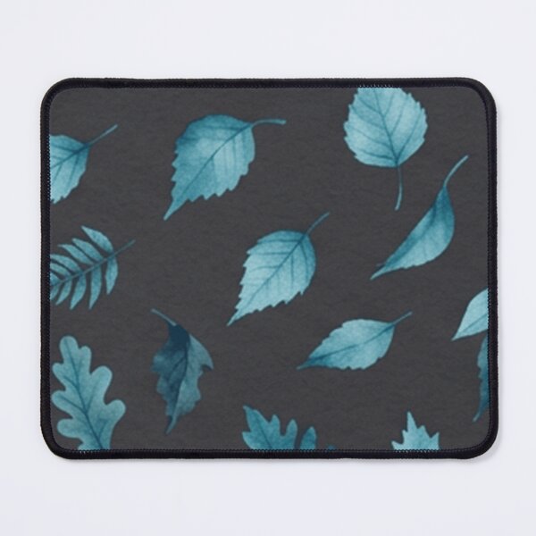 Item preview, Blue Botanical Leaves Dark Pattern designed and sold by SassyArtistry.