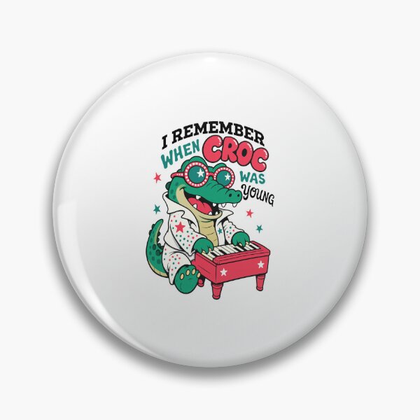 Item preview, I Remember When Croc Was Young Playing Keyboard designed and sold by DwigHills.