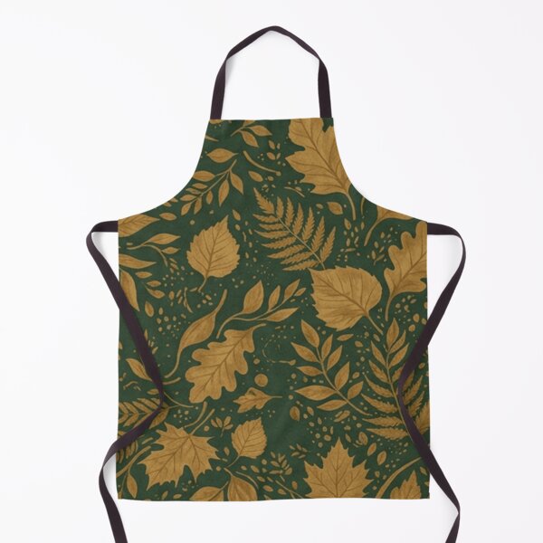 Item preview, Dark Green Autumn Foliage Pattern designed and sold by SassyArtistry.